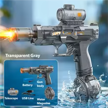 AquaBlaze Electric Water Gun | Automatic LED Pool Toy